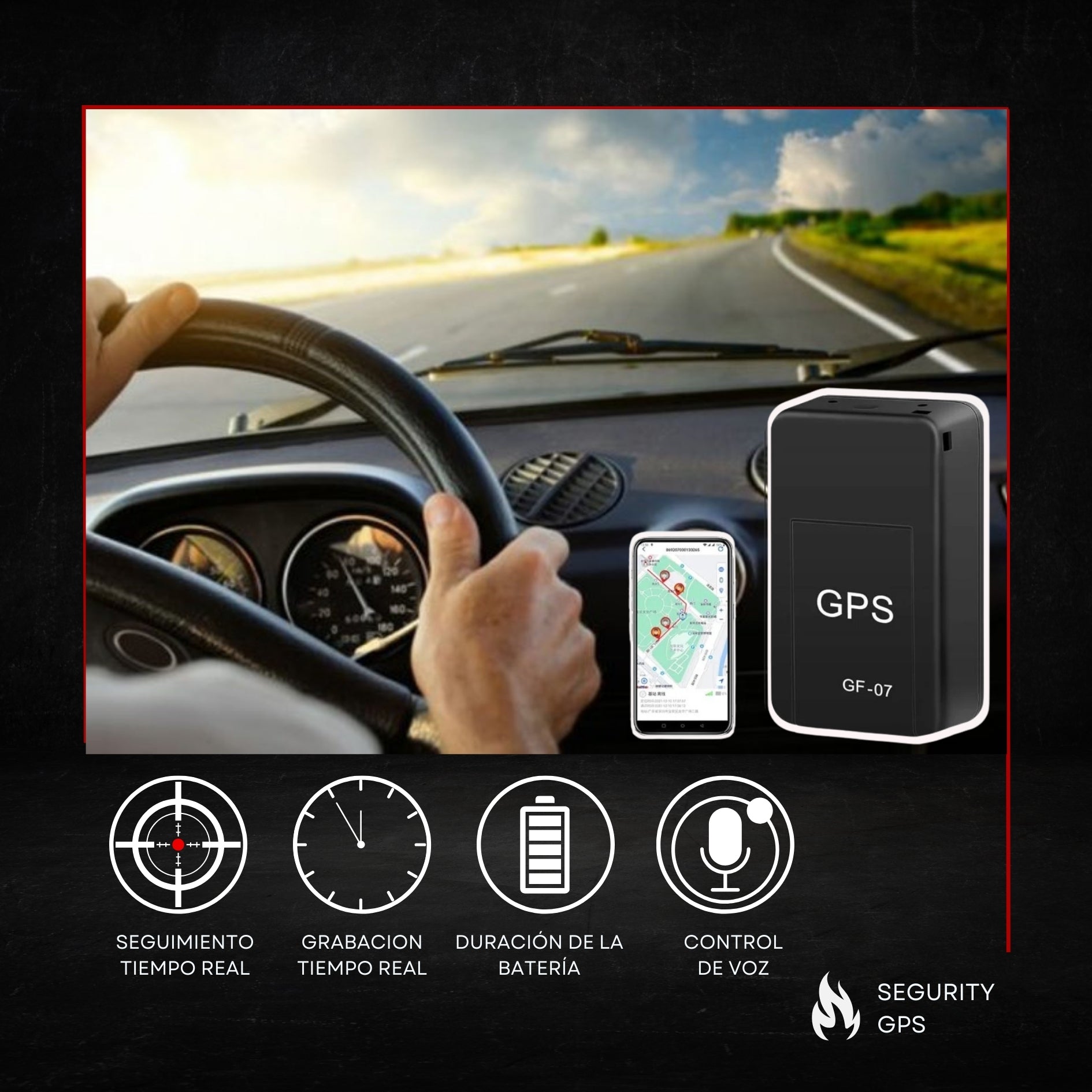 SEGURITY-GPS™ | Mini GPS Rastreador Inalámbrico Recargable + Envío GRATIS